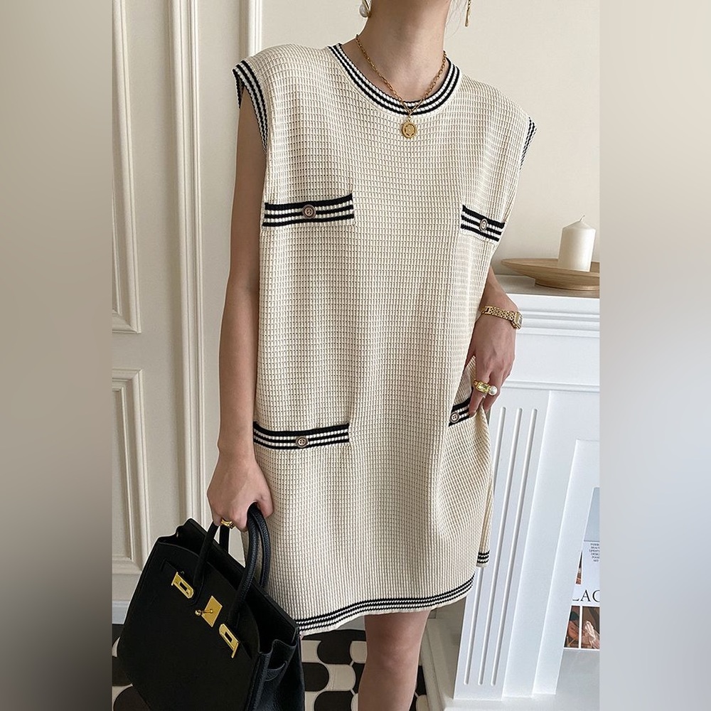 Sleeveless Knit Minidress